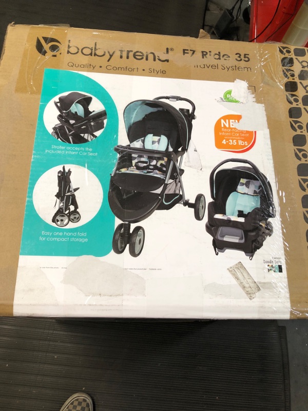 Photo 4 of Baby Trend EZ Ride 35 Travel System, Doodle Dots