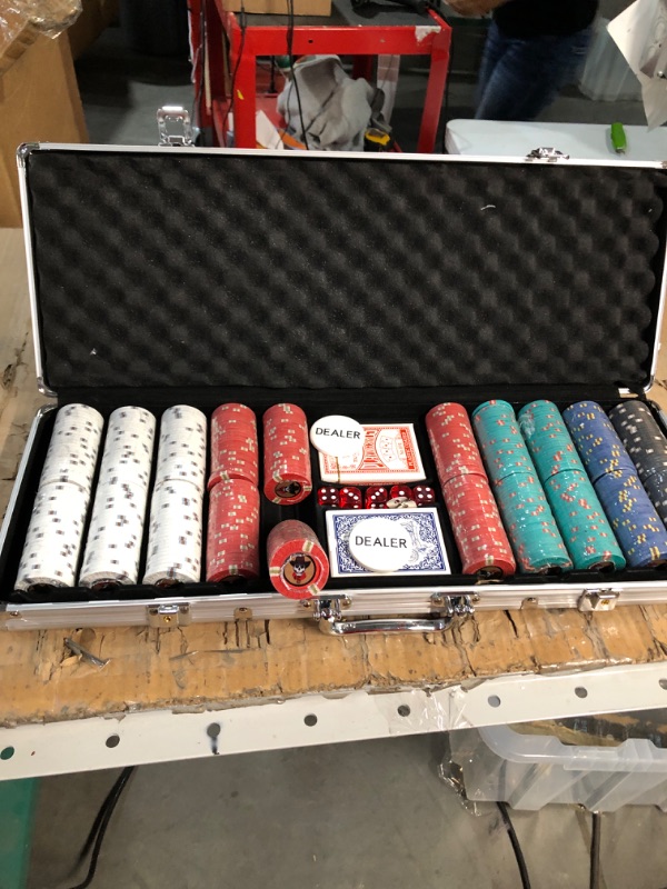 Photo 2 of 13g Outlaw Clay Poker Chips Set - 500 Piece Set