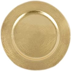 Photo 1 of  Chef 13-Inch Gold Metallic Charger Plates Set of 24 Dinner Chargers 