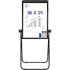 Photo 1 of Stand White Board - 36x24 Magnetic Dry Erase Board Flipchart Easel Whiteboard