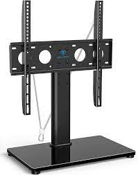 Photo 1 of  TV Stand - Table Top TV Stand for 32-55 inch LCD LED TVs - Height Adjustable TV Base 