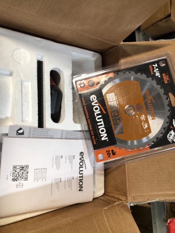 Photo 1 of ** UNABLE TO TEST ** Evolution Power Tools R185CCSX+ 7-1/4" Multi-Material Circular Track Saw Kit