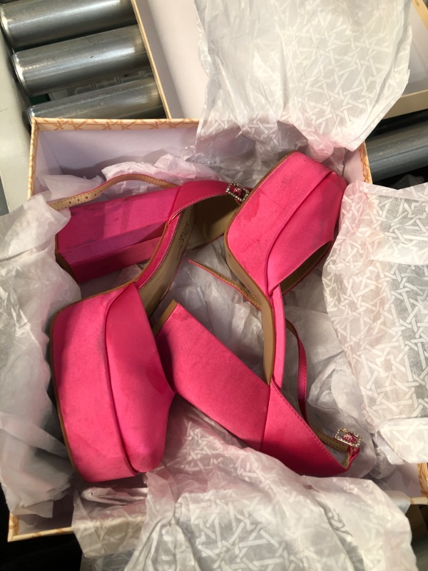 Photo 2 of Jewel Badgley Mischka Giada Round Toe Platform 8.5 Sherbet Pink