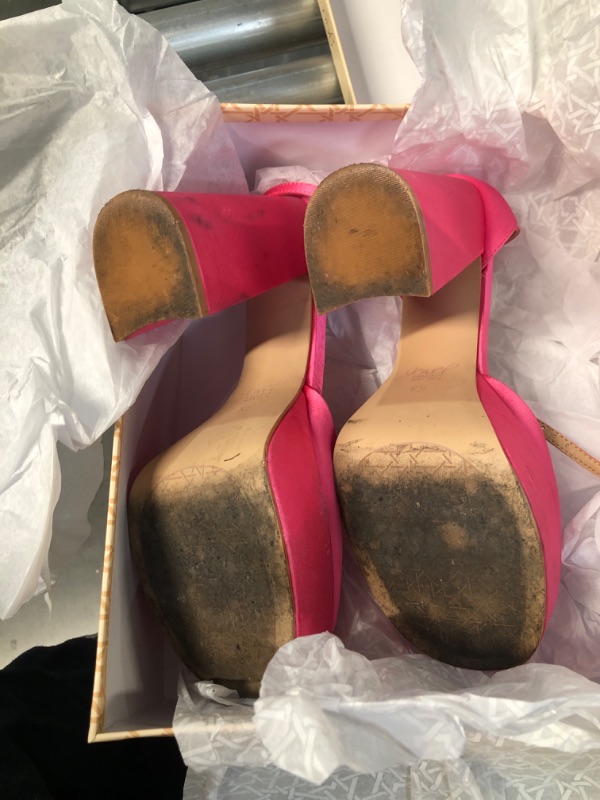 Photo 1 of Jewel Badgley Mischka Giada Round Toe Platform 8.5 Sherbet Pink