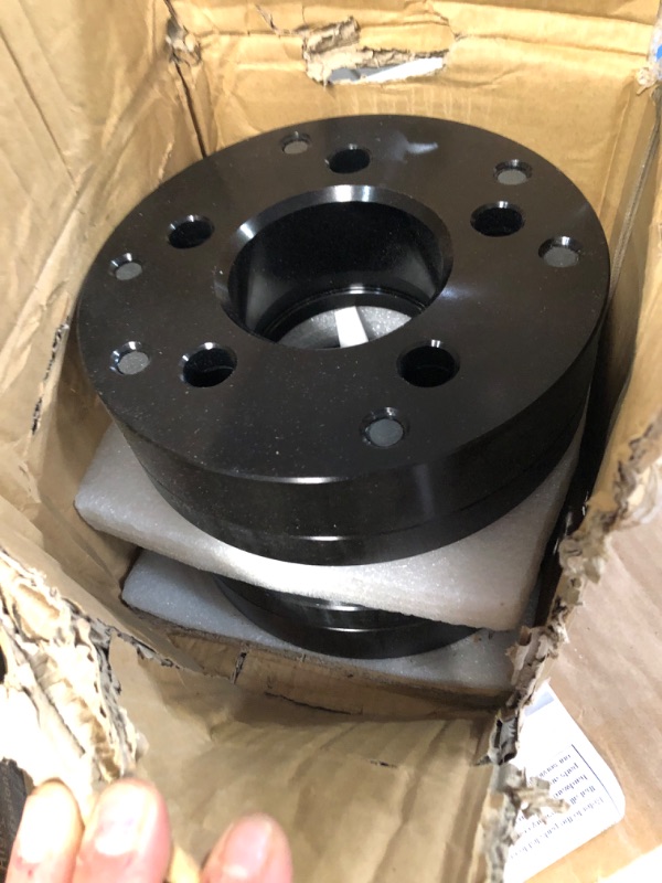 Photo 1 of YIZBAP 2PCS 5x4.5 to 6x5.5 Wheel Adapters, 2 inch 5x114.3mm to 6x139.7mm Hub Centric Wheel Adapters 73.1mm Hub Bore with 14x1.5 Thread Pitch for Mustang Explorer Ranger and More Model