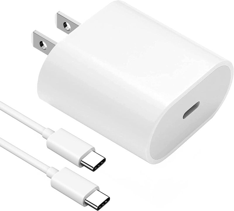 Photo 1 of 20Watt USB C Fast Charger Wall Charger with 6.7Foot USB C to C Charging Cable