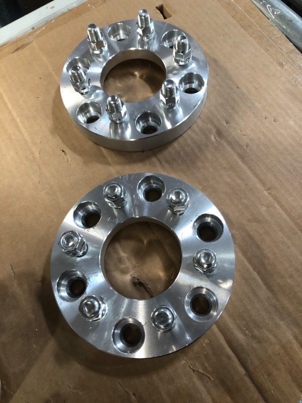 Photo 2 of MISSING 2 ADAPTERS******
DCVAMOUS 4PC 6x5.5 to 6x135 Wheel Adapters 1 Inch with 14x1.5 Studs 