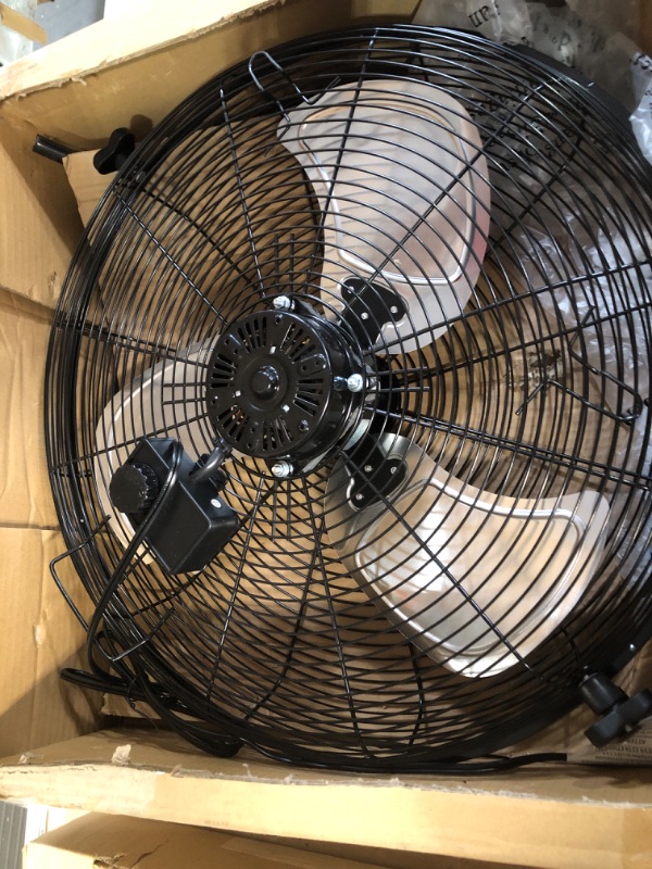 Photo 3 of *FOR PARTS ONLY* AmazonCommercial 20" High Velocity Industrial Fan, Black 