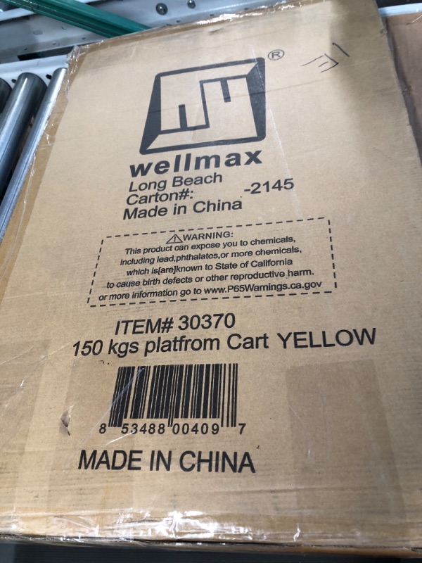 Photo 1 of **SEE NOTES**
Push Cart Dolly by Wellmax, Moving Platform Hand Truck