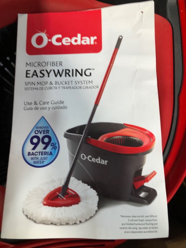 Photo 3 of (NO MOP STICK) O-Cedar EasyWring Microfiber Spin Mop and Bucket Cleaning System