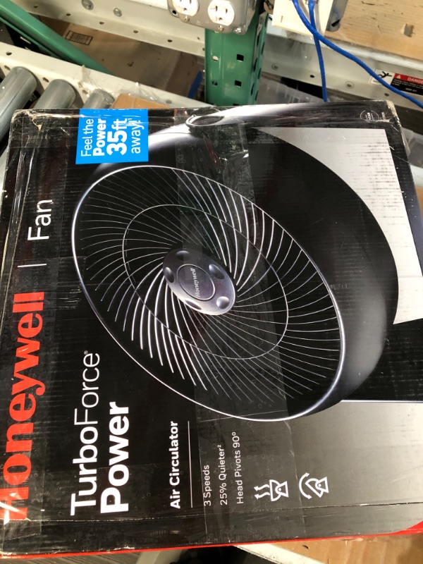 Photo 3 of *DAMAGED* *SEE NOTES* 12 in. 3 Speed Whole Room Circulator Floor Fan