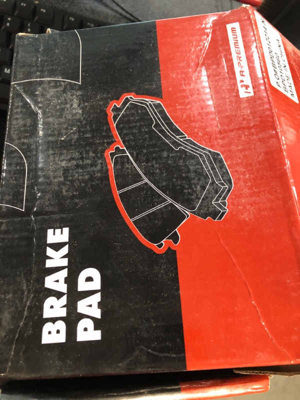 Photo 2 of (BRAKE DISC USED, BRAKE PADS NEW) A-Premium 12.6 in (320 mm) Front Vented Disc Brake Rotors + Ceramic Pads Kit 