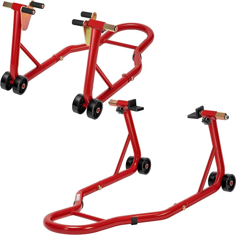 Photo 1 of **PARTS ONLY**
SPECSTAR Universal Motorcycle Stands, Red