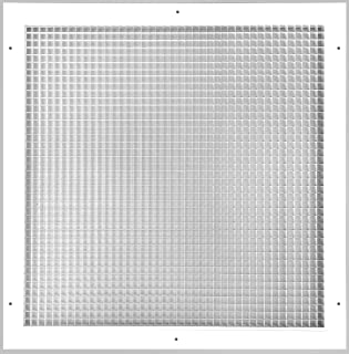 Photo 1 of 24" x 36" or 36" x 24" Cube Core Eggcrate Return Air Grille - Aluminum Rust Proof - HVAC Vent Duct Cover - White [Outer Dimensions: 26.75]
