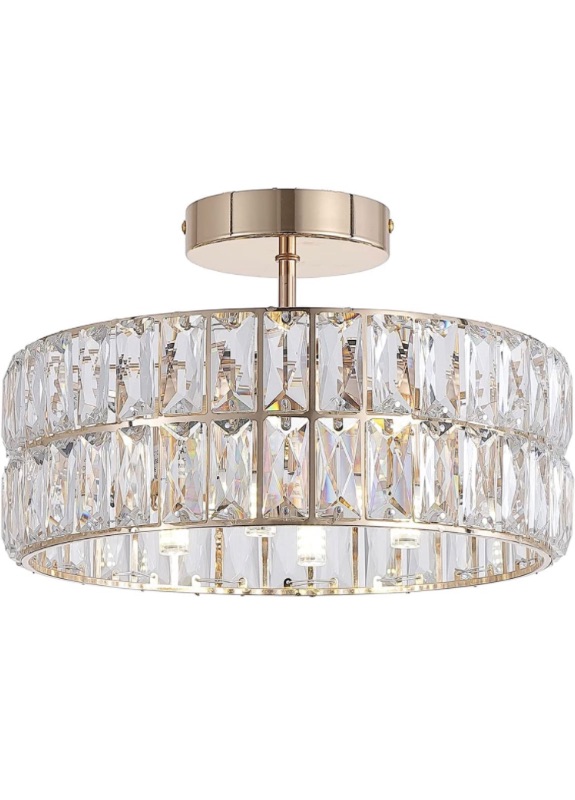 Photo 1 of  Crystal Ceiling Light, Small Modern Crystal Chandelier 