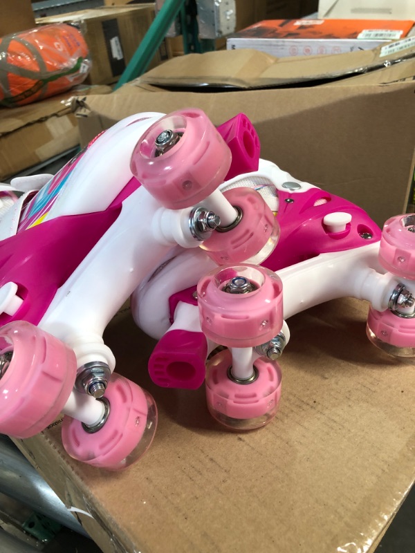 Photo 2 of Roller Skates for Kids Girls Toddlers Beginners, 4 Size 