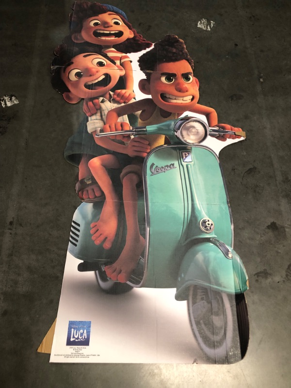 Photo 2 of [light bends] Disney Pixar LUCA movie cardboard cutout