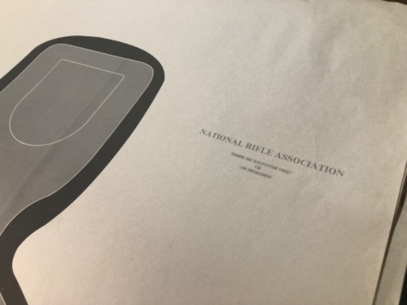 Photo 1 of [lightly bent] Official NRA Paper Shooting Targets 20 pack