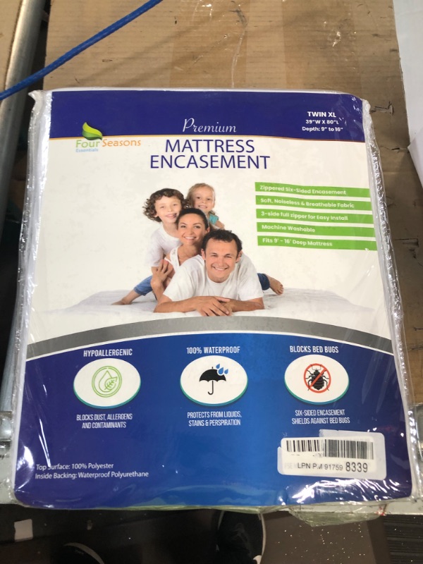 Photo 3 of  2 Items: Twin XL Zippered Mattress Protector