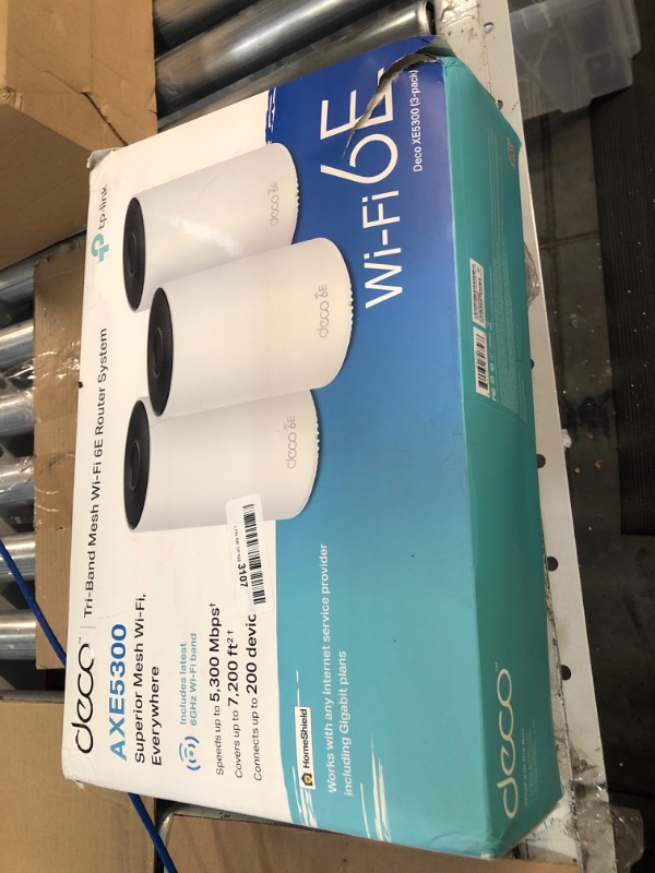 Photo 2 of TP-Link Deco AXE5300 Wi-Fi 6E Tri-Band Whole-Home Mesh Wi-Fi System **NOT TESTED**