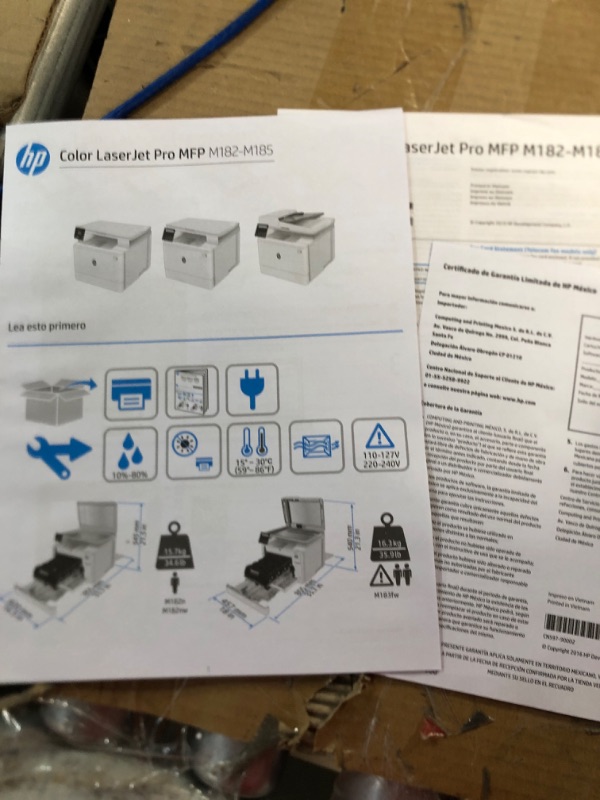 Photo 2 of HP LaserJet Pro MFP M182nw Wireless Color All-In-One Laser Printer