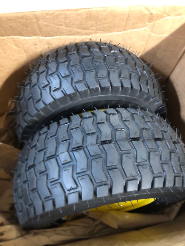 Photo 3 of (2 Pack) AR-PRO Exact Replacement 13" x 5.00-6" Tires - Compatible with John Deere 100 and D100 Series 