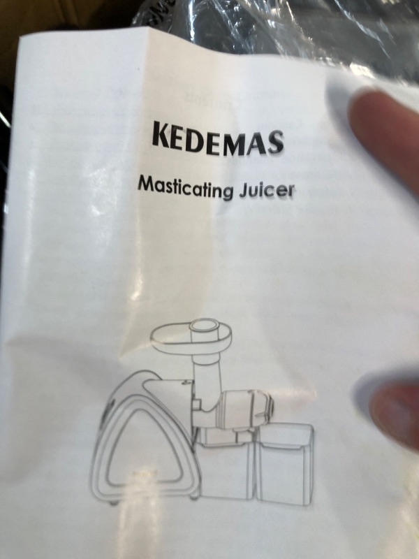 Photo 6 of **SEE NOTES**
Wheatgrass Juicer Machines, KEDEMAS Cold Press Masticating Juicers - Silver