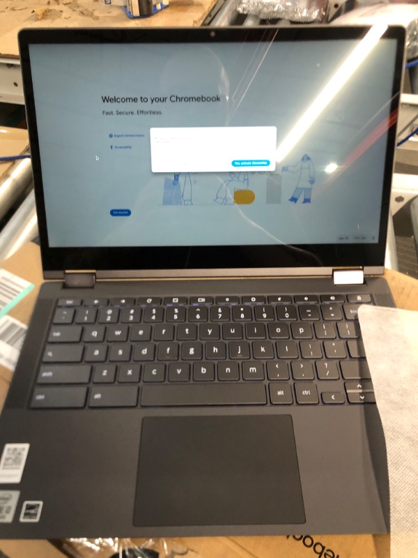 Photo 1 of Lenovo 13.3" Flex 5 2-in-1 Touch-Screen Chromebook, Gray with GaPi Bundle
