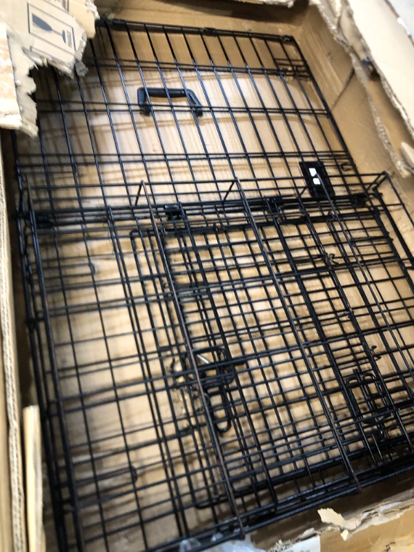 Photo 3 of *PARTS ONLY* Candockway Dog Crates for Large Dogs, Heavy Duty 36" Square Dog Cage