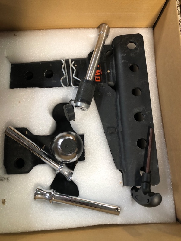 Photo 5 of *USED* GWTAUTO Adjustable Trailer Hitch, Tri-Ball (1-7/8" x 2" x 2-5/16") Drop Hitch, Fits 2.5-Inch Receiver Only