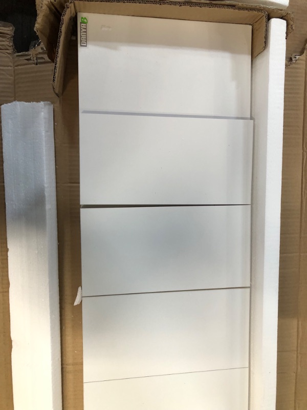 Photo 1 of ***MISSING PARTS - SEE NOTES*** Danya B. Decorative Wall Mount Vertical Shelving Unit – Modern Column Shelves (White)