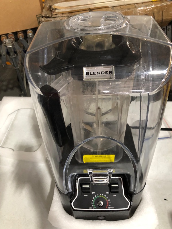 Photo 12 of *USED SEE NOTES*
 CRANDDI Commercial Quiet Blender, 2200 Watt - BLACK