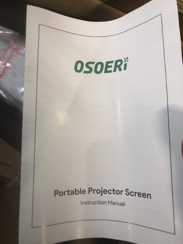 Photo 3 of Osoeri Projector Screen with Stand 120 inch Projection Screen,  16:9 4K Portable 