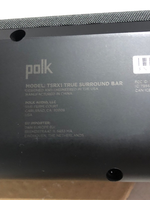 Photo 7 of Polk True Surround III 5.1 Channel Wireless Surround Sound System, Includes Sound Bar, L & R Rear Surrounds and 7'' Subwoofer, Dolby Digital Decoding, Built-in Bluetooth, Easy Setup, Black