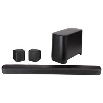 Photo 1 of Polk True Surround III 5.1 Channel Wireless Surround Sound System, Includes Sound Bar, L & R Rear Surrounds and 7'' Subwoofer, Dolby Digital Decoding, Built-in Bluetooth, Easy Setup, Black