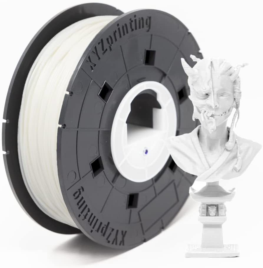 Photo 1 of PLA 3D Printer Filament, XYZPrinting PLA Filament 1.75mm, Dimensional Accuracy +/- 0.02mm, 1 KG Spool (2.2lbs), 1.75mm, WHITE