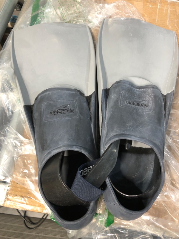 Photo 2 of (Similar to stock photo) Speedo Trialon Rubber Swim Fins, XL (GREY) 