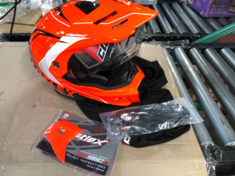 Photo 2 of Castle X CX950 V2 Wake Modular Electric Snow Helmet (Gloss Flo Orange/Black - 2X-Large)