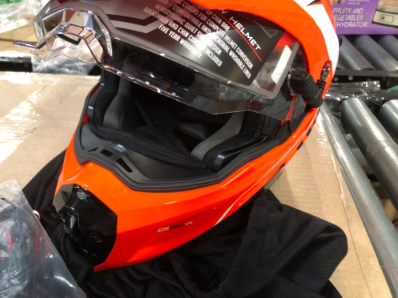 Photo 3 of Castle X CX950 V2 Wake Modular Electric Snow Helmet (Gloss Flo Orange/Black - 2X-Large)