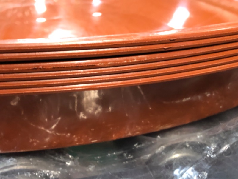 Photo 1 of 20 1/2" 6 Pack of Plastic Trays (Clay Colored)