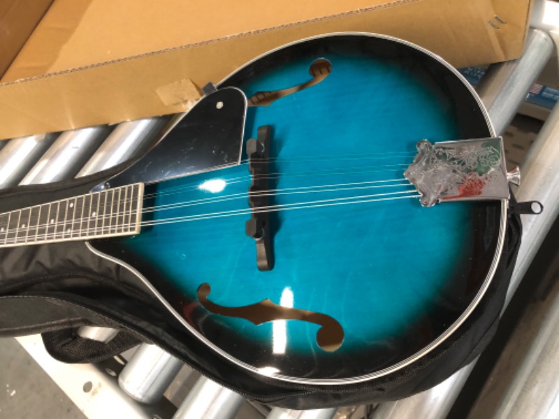 Photo 3 of *SEE NOTES* ADM Music A Style Acoustic Mandolin Instrument, Blue