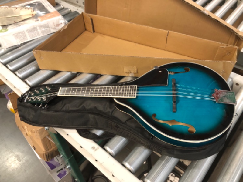 Photo 5 of *SEE NOTES* ADM Music A Style Acoustic Mandolin Instrument, Blue