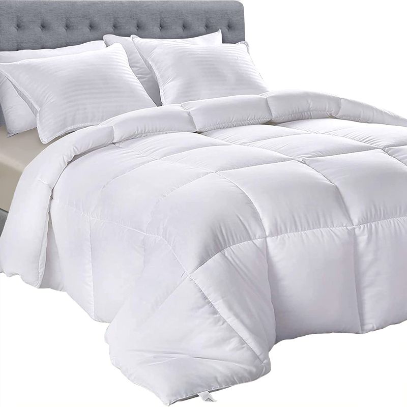 Photo 1 of *SEE NOTES* Utopia Bedding Down Alternative Comforter (Twin, White) - All Season Comforter 