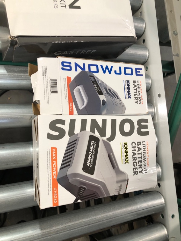 Photo 2 of ***FOR PARTS ONLY***
Snow Joe ION18SB 18-Inch 40 Volt Cordless Single Stage Brushless Snow Blower, 7" x 1.5"