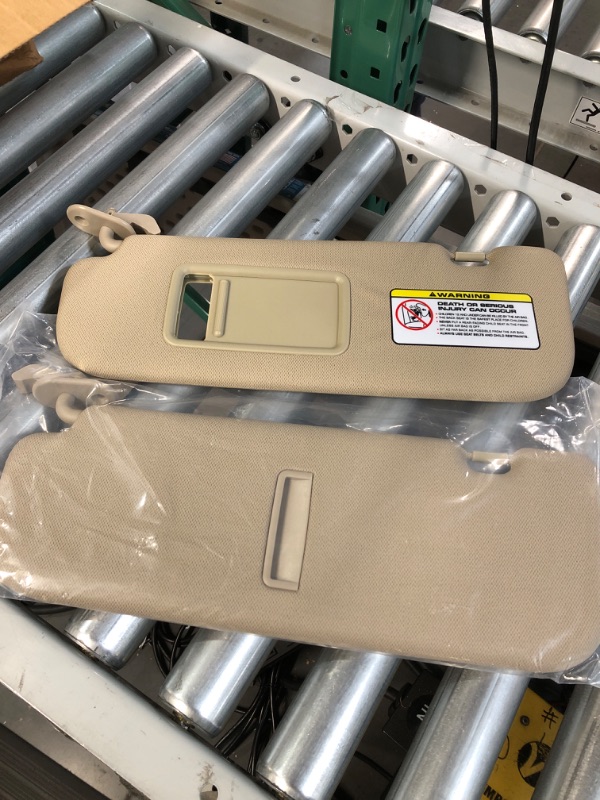 Photo 1 of Dasbecan Beige Pair Sun Visor Compatible with Hyundai Elantra 2011 2012 2013 2014 2015 Replaces# 852103X000TX Pair Beige