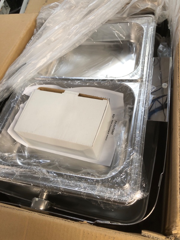 Photo 1 of Fulgutonit Visible Roll Top Chafing Dish Buffet Set, 12QT