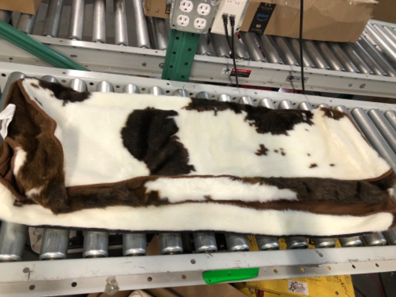 Photo 4 of [USED] Bedfolks Luxury Faux Fur Orthopedic Dog Bed for Large Dogs, Large(36*27*3 inches) Cowhide