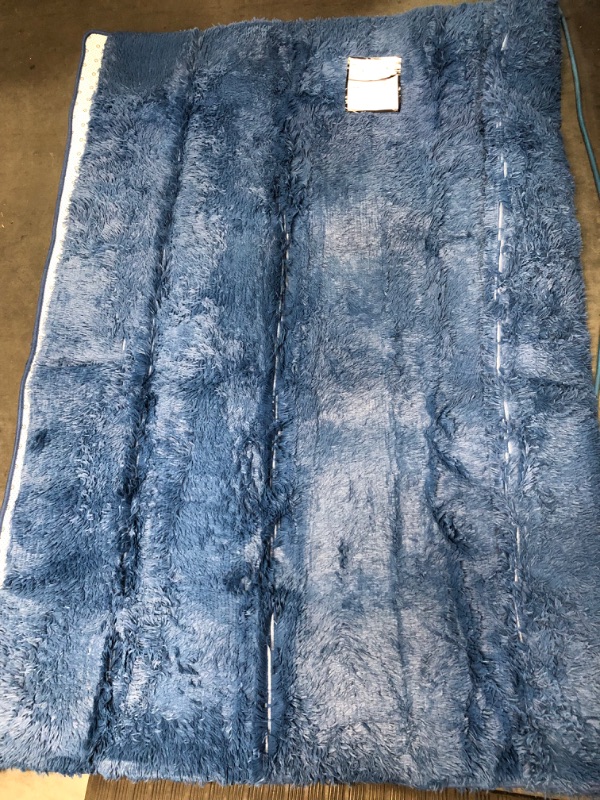 Photo 2 of [USED] TABAYON 8 x 10 Feet Shag Area Rugs, Blue