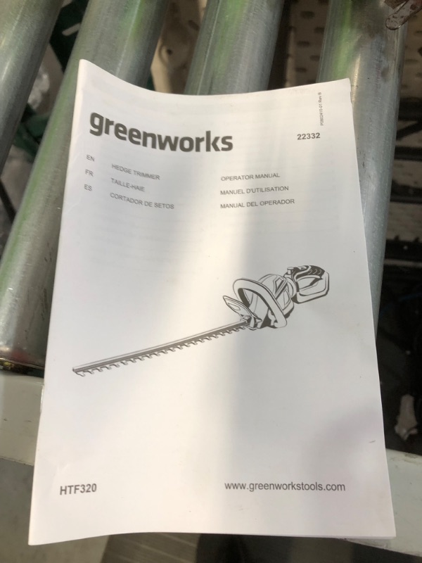 Photo 3 of [DAMAGE] Greenworks 40V 24" Cordless Hedge Trimmer, Tool Only 3/4" Cut (Tool Only) Hedge Trimmer