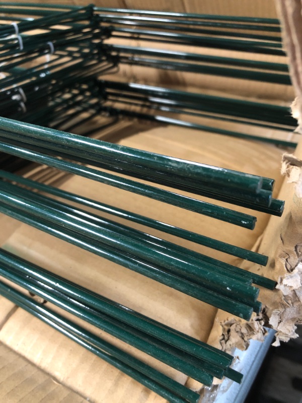 Photo 3 of [used] MTB Green Square Folding Tomato Cage Plant Support Stake Tower 12 inch by 46 inch, Pack of 10 Sets